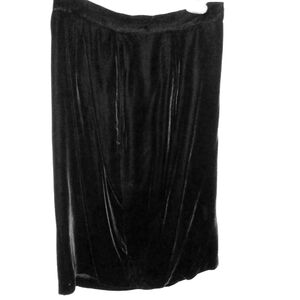 CG Designs black velvet skirt